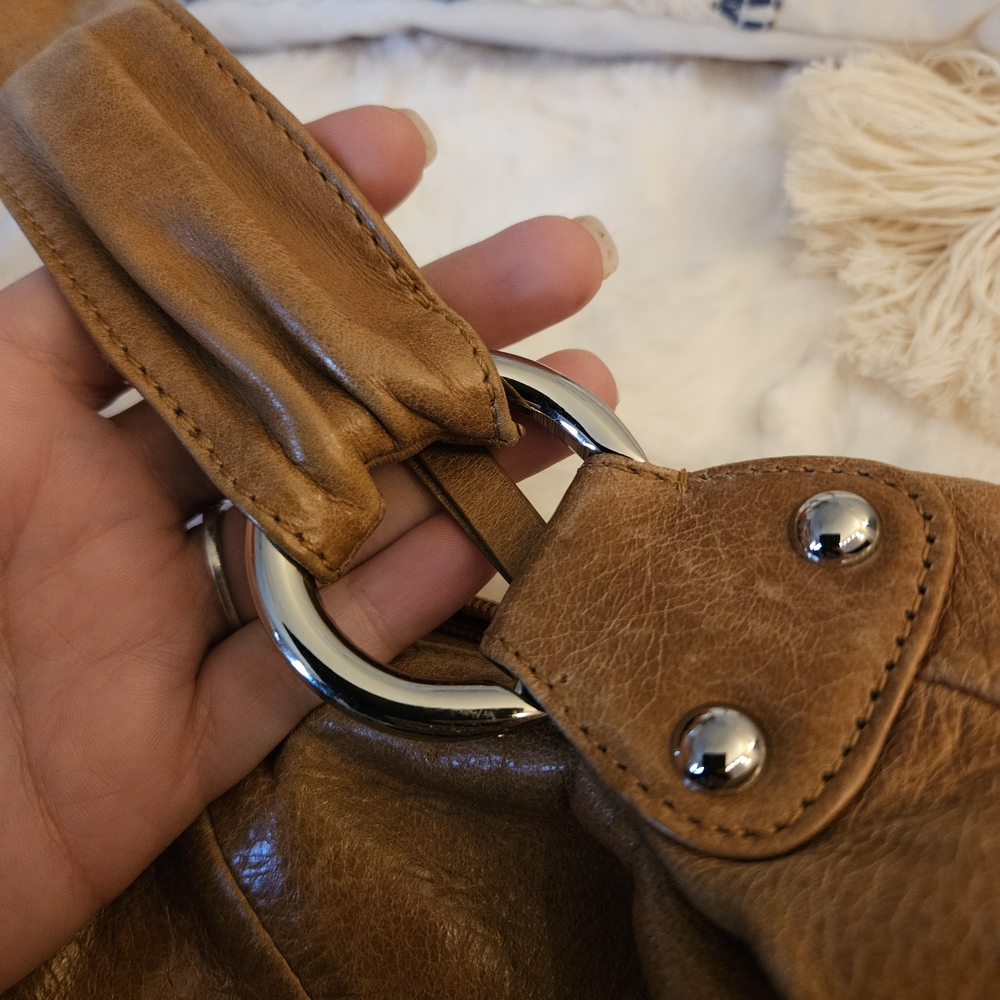 HOBO Tan Leather Shoulder Bag - Picture 6 of 12